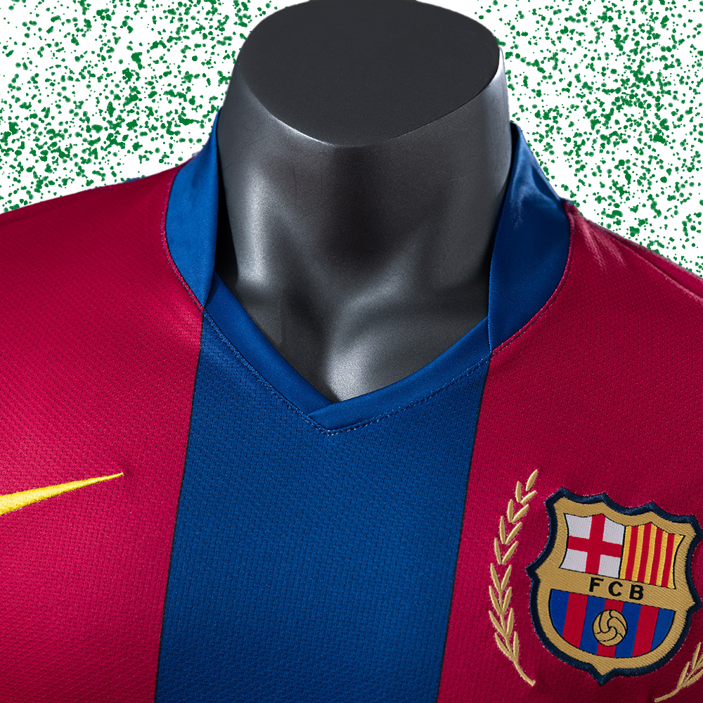 Barcelona 2007/08 Home Player Version Retro Jersey