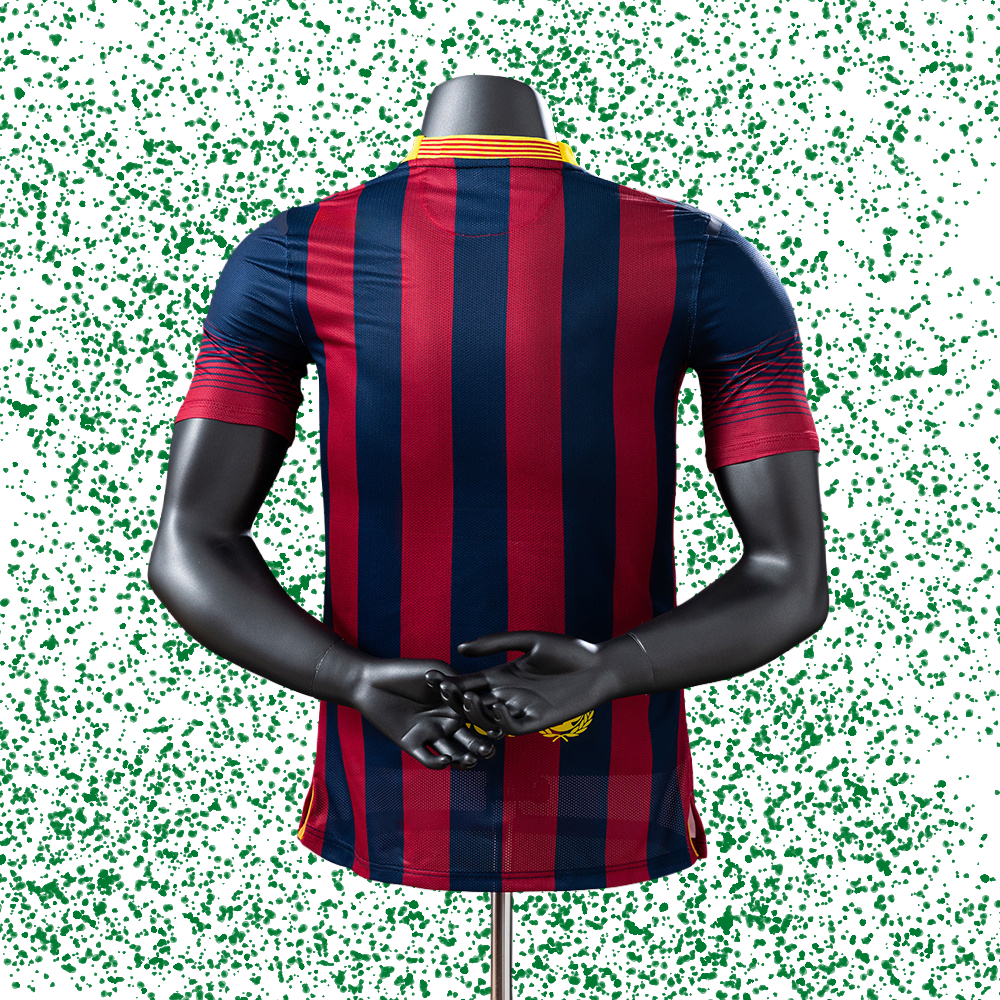 Barcelona 2013/14 Home Player Version Retro Jersey