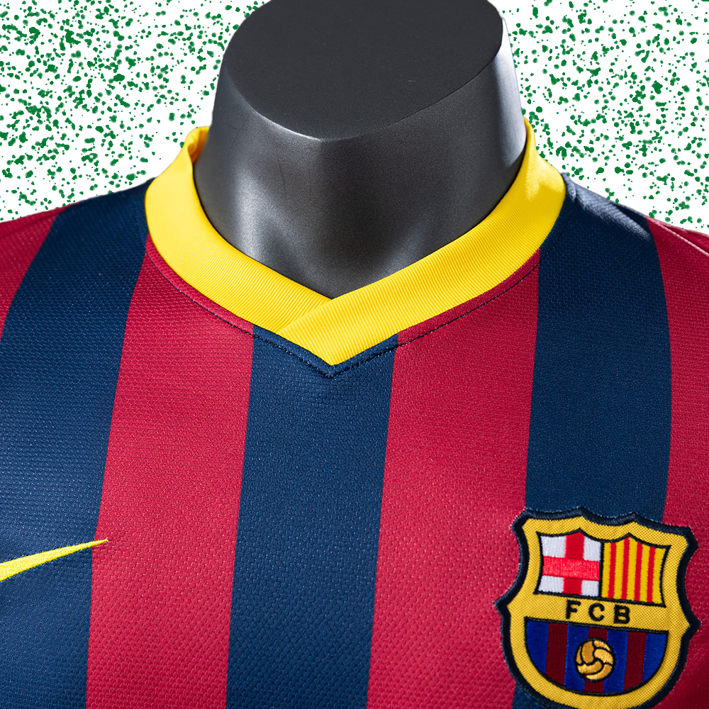 Barcelona 2013/14 Home Player Version Retro Jersey