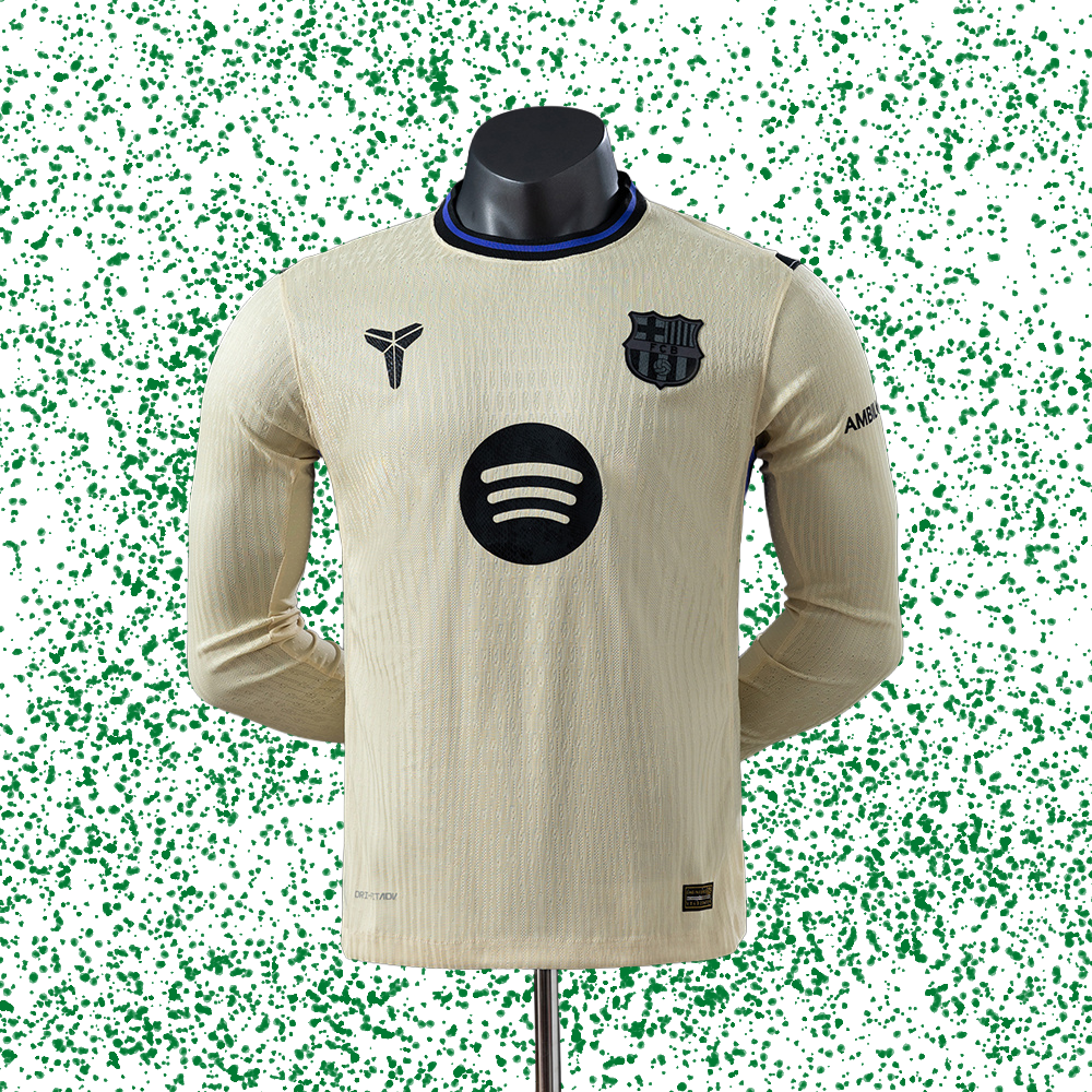 Barcelona 25/26 Player Version Away Long Sleeve Jersey