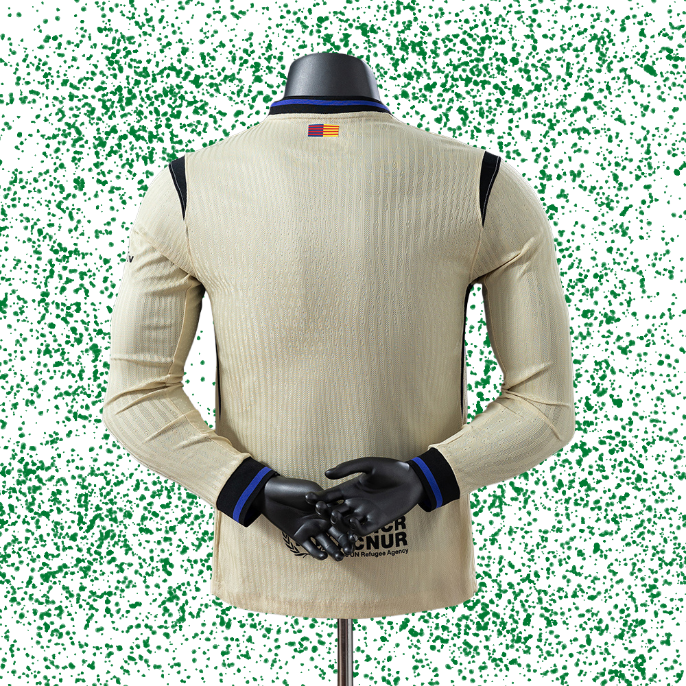 Barcelona 25/26 Player Version Away Long Sleeve Jersey