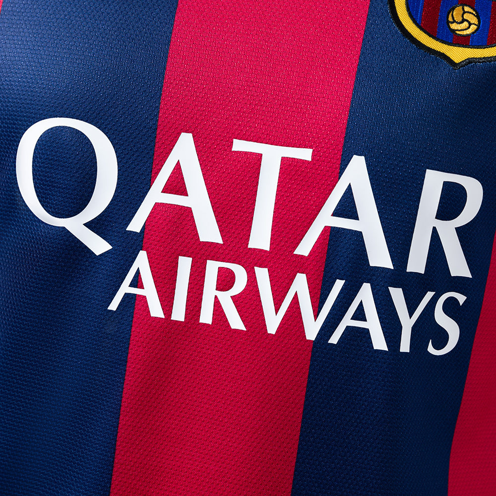 Barcelona 2014/15 Home Long Sleeve Player Version Retro Jersey