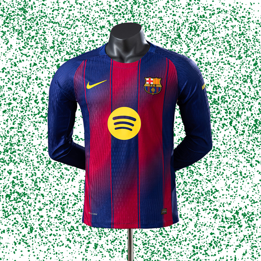 Barcelona 25/26 Home Long Sleeve Player Version Jersey