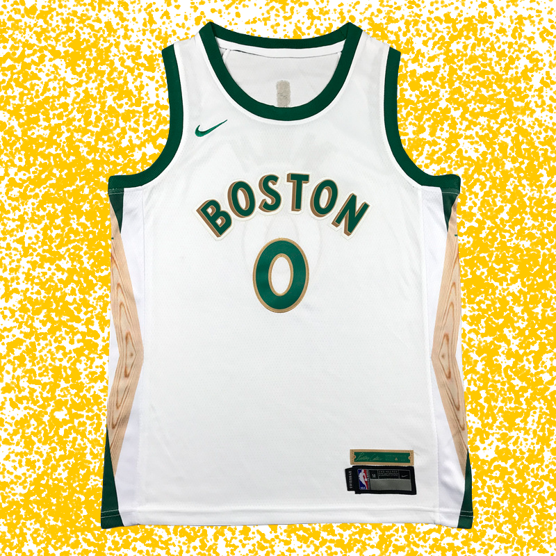 Celtics #0 Tatum White 2024 City Edition T-Shirt