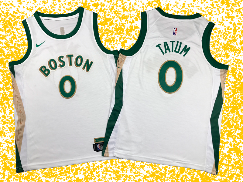 Celtics #0 Tatum White 2024 City Edition T-Shirt