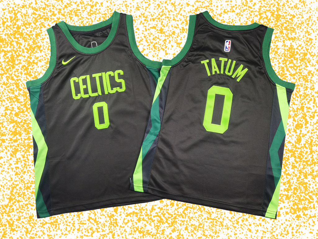 Celtics #0 Tatum Black City Edition T-Shirt