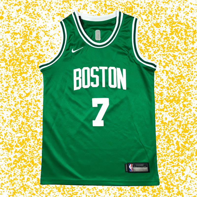 Celtics #7 Brown Green Icon Edition T-Shirt