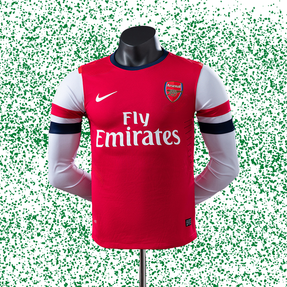 Arsenal 2012/13 Home Long Sleeve Player Version Retro Jersey