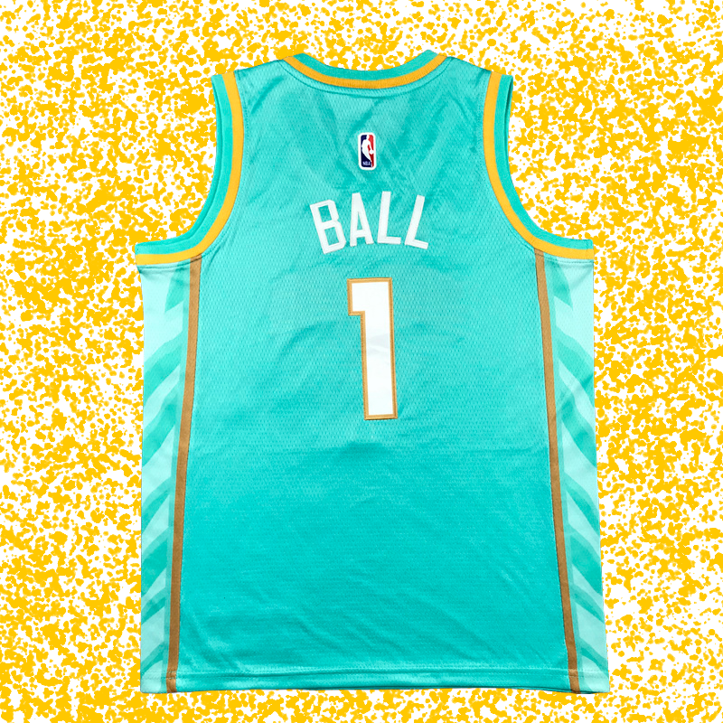 Hornets #1 Ball Green 2024 City Edition T-Shirt