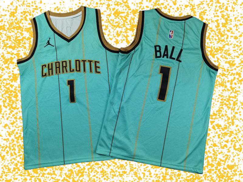 Hornets #1 Ball Green Icon Edition T-Shirt