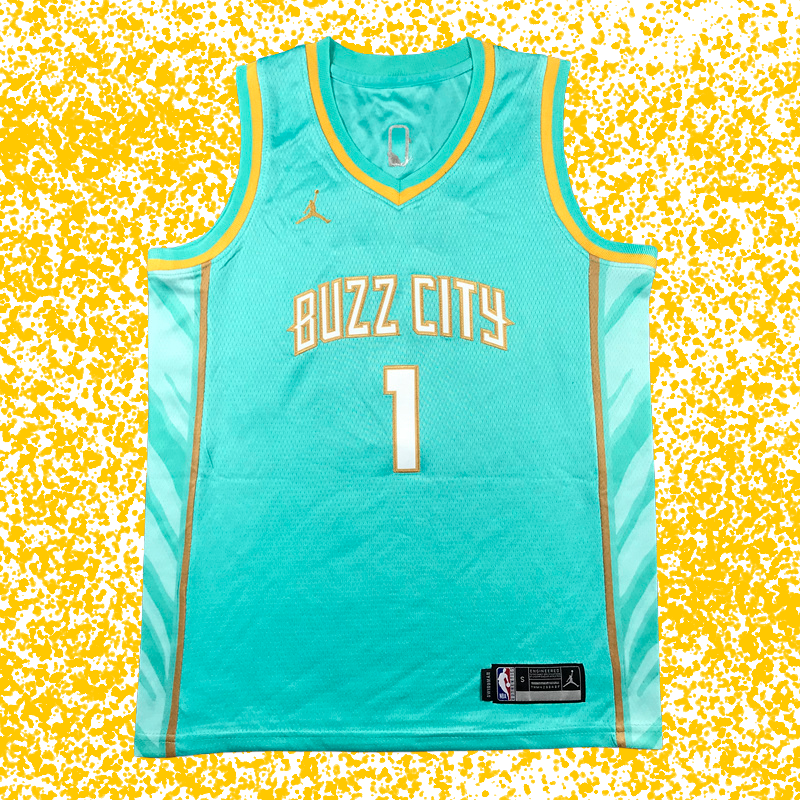 Hornets #1 Ball Green 2024 City Edition T-Shirt