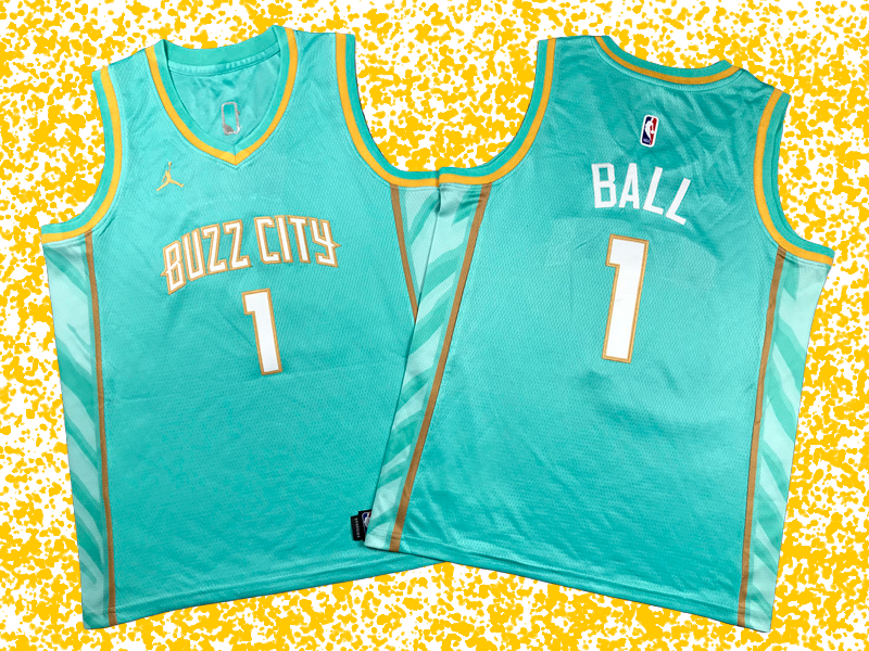 Hornets #1 Ball Green 2024 City Edition T-Shirt