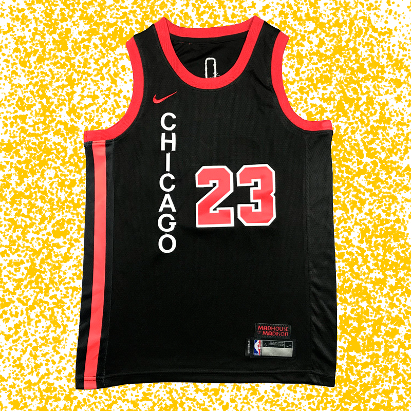 Bulls #23 Jordan Black 2024 City Edition T-Shirt