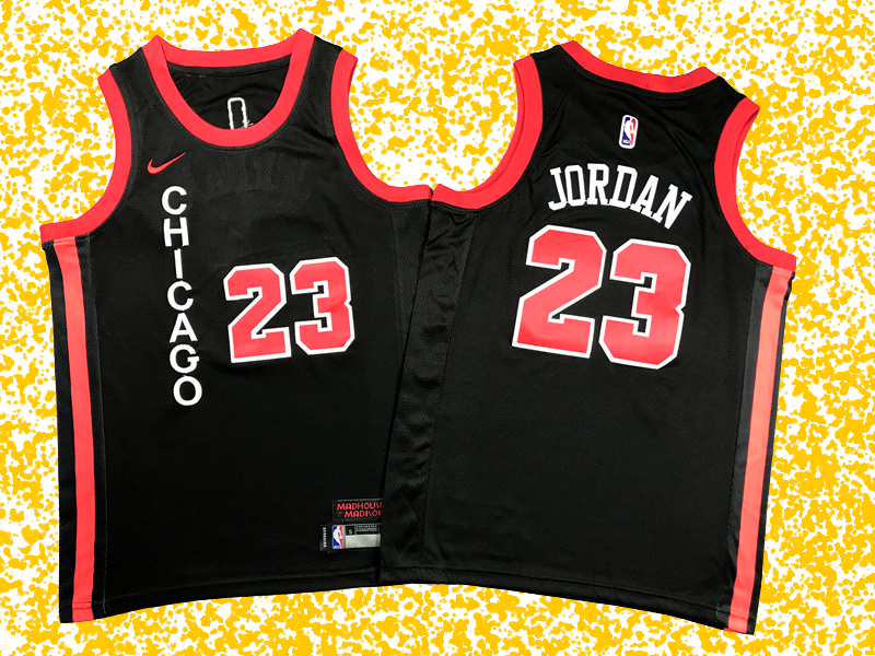 Bulls #23 Jordan Black 2024 City Edition T-Shirt