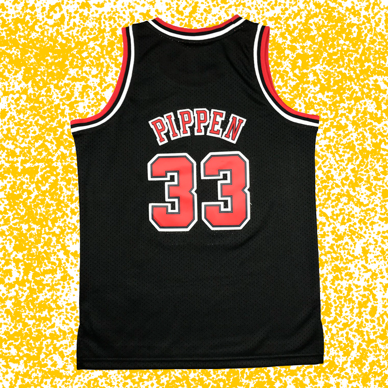 Bulls #33 Pippen Classic Black Edition T-Shirt