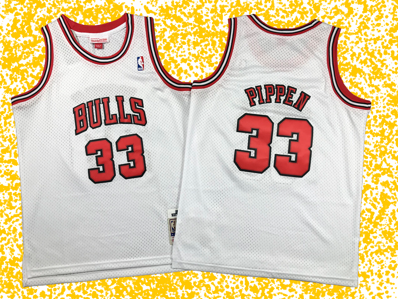 Bulls #33 Pippen Classic White Edition T-Shirt