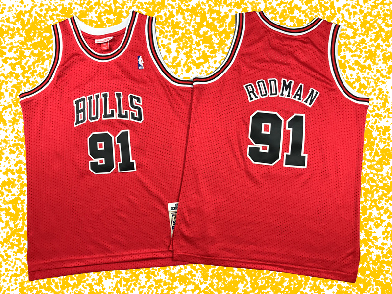 Bulls #91 Rodman Classic Red Edition T-Shirt