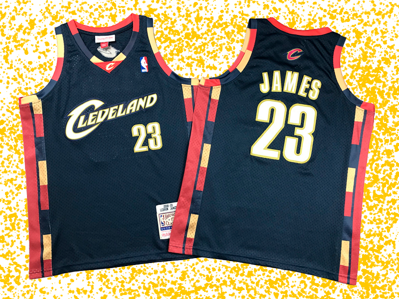 Cavaliers #23 James Navy Retro Edition T-Shirt