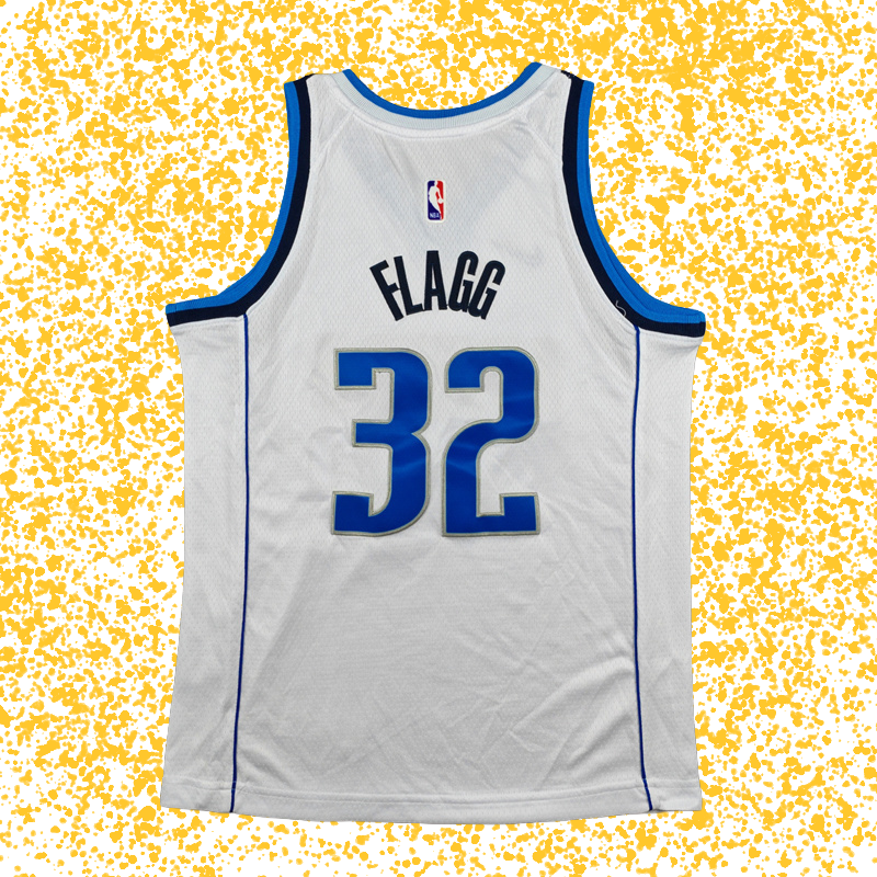 Mavericks #32 Flagg White T-Shirt