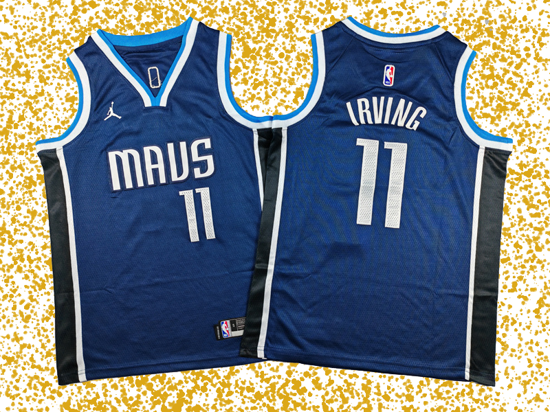 Dallas Mavericks #11 Irving Deep Blue Statement Edition T-Shirt