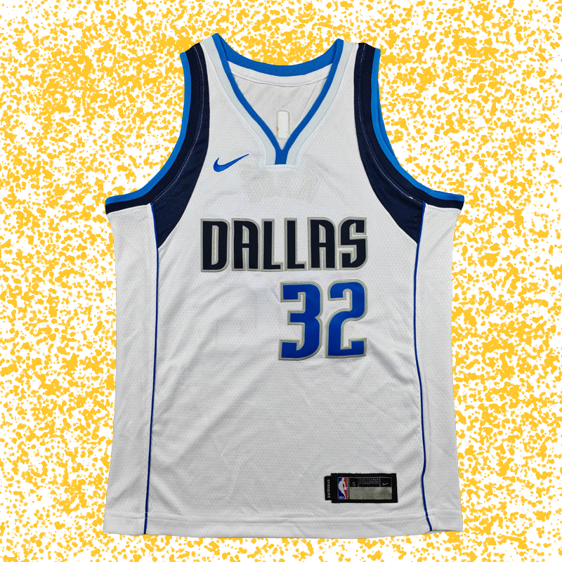 Mavericks #32 Flagg White T-Shirt