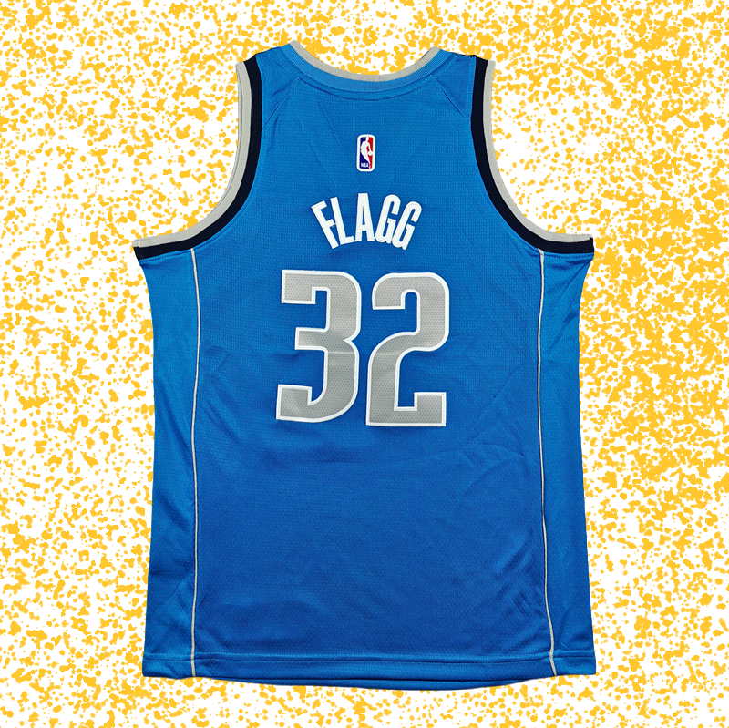 Mavericks #32 Flagg Blue T-Shirt