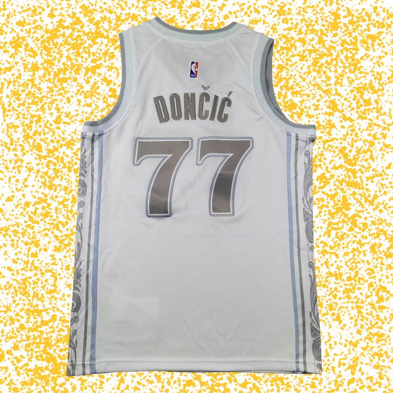 Mavericks #77 Dončić White City Edition T-Shirt