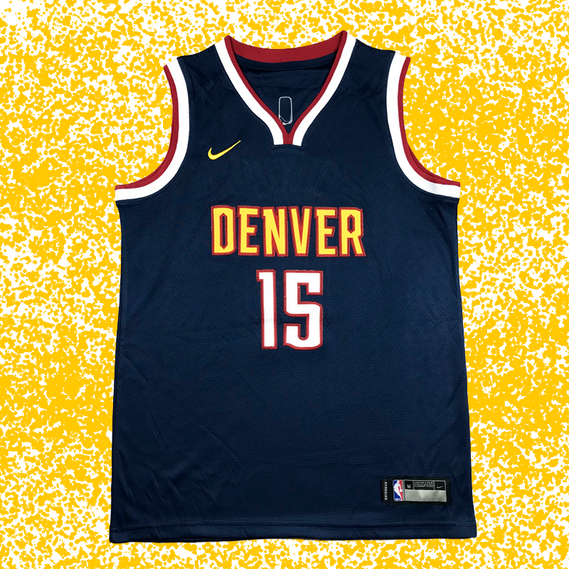 Denver Nuggets #15 Jokić Deep Navy Statement Edition T-Shirt