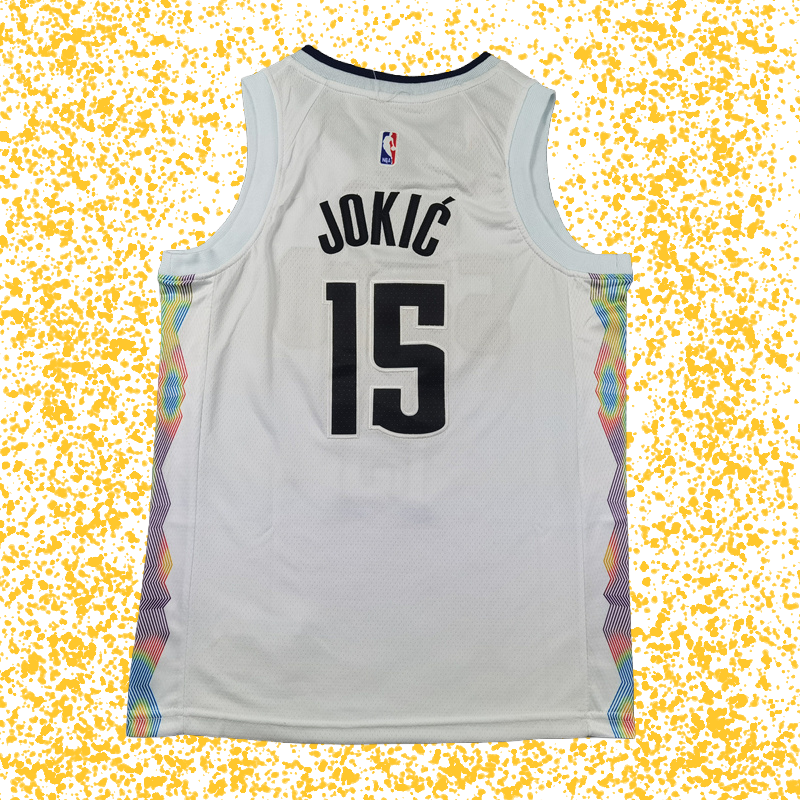 Nuggets #15 Jokić White City Edition T-Shirt