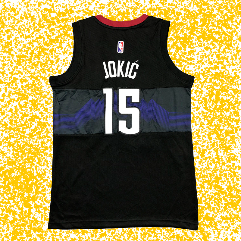 Nuggets #15 Jokić Black 2024 City Edition T-Shirt
