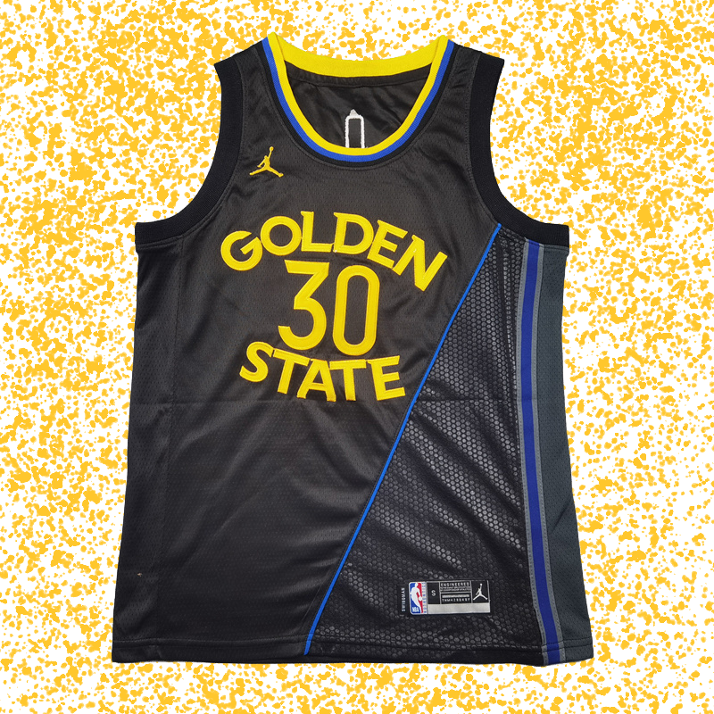 Warriors #30 Curry Black Statement Edition T-Shirt