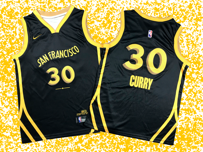 Warriors #30 Curry Black 2024 City Edition T-Shirt