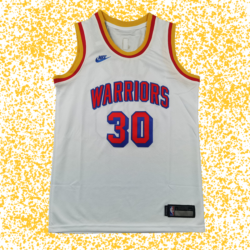Warriors #30 Curry White Classic Edition T-Shirt