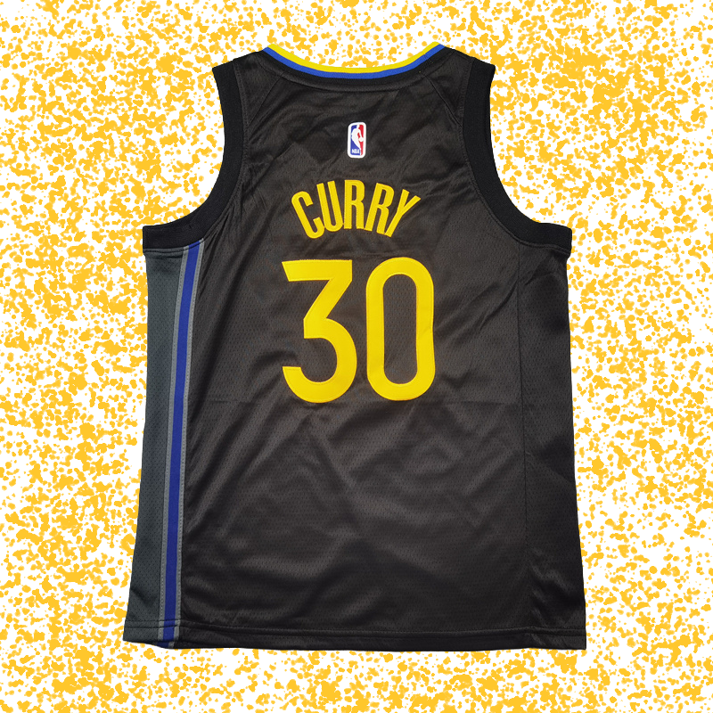 Warriors #30 Curry Black Statement Edition T-Shirt