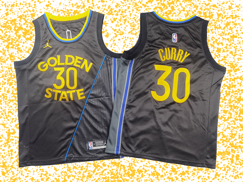 Warriors #30 Curry Black Statement Edition T-Shirt