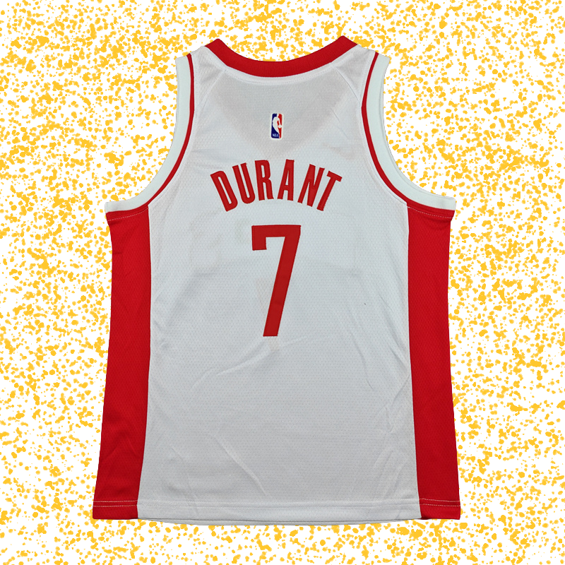 Rocket #7 Durant White T-Shirt