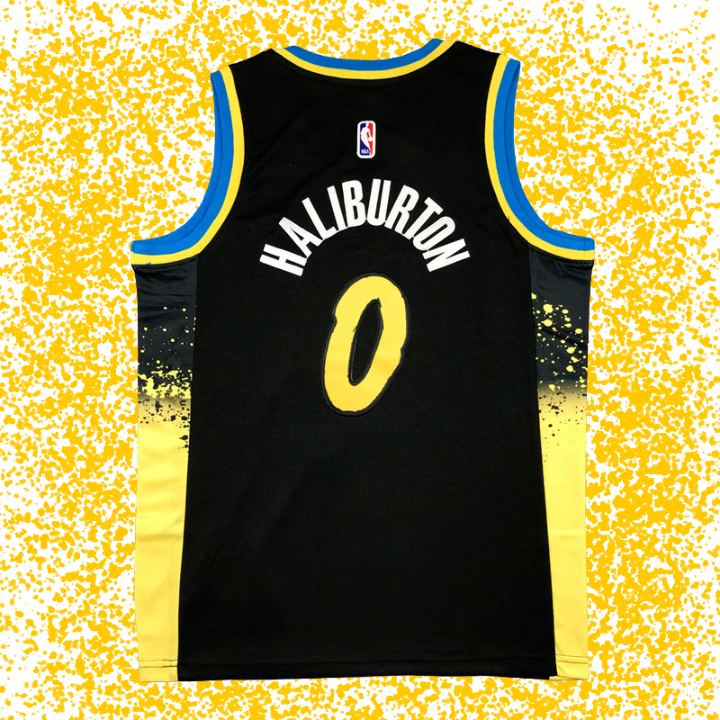 Pacers #0 Haliburton Black 2024 City Edition T-Shirt