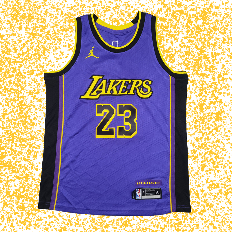 Lakers #23 James Purple Statement Edition T-Shirt