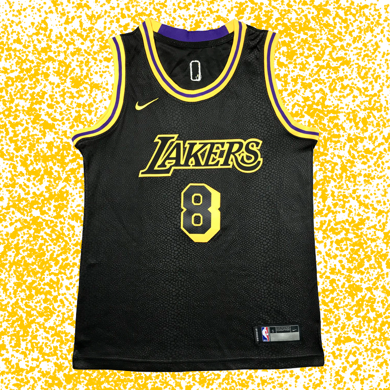 Lakers #8 Bryant Black “Black Mamba” Snake Pattern Special Edition T-Shirt