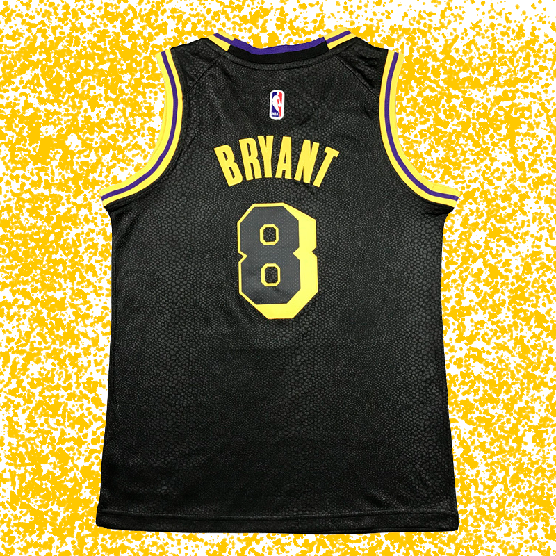 Lakers #8 Bryant Black “Black Mamba” Snake Pattern Special Edition T-Shirt