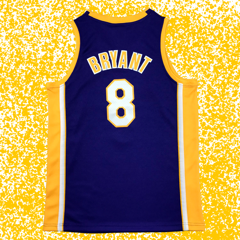 Lakers #8 Bryant Purple V-Neck Classic Edition T-Shirt