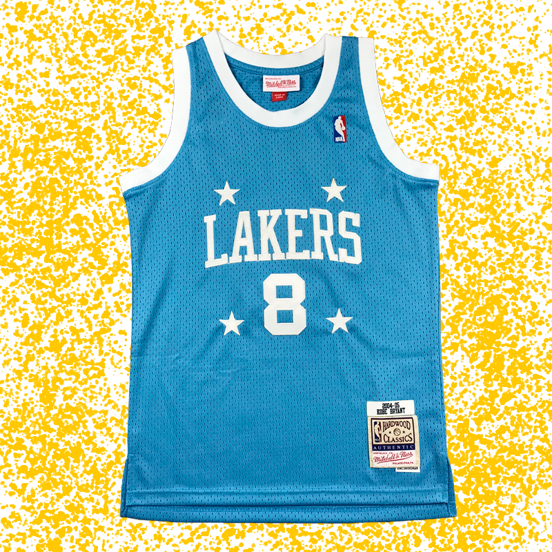 Lakers #8 Bryant Blue 4-Star Tribute Edition T-Shirt