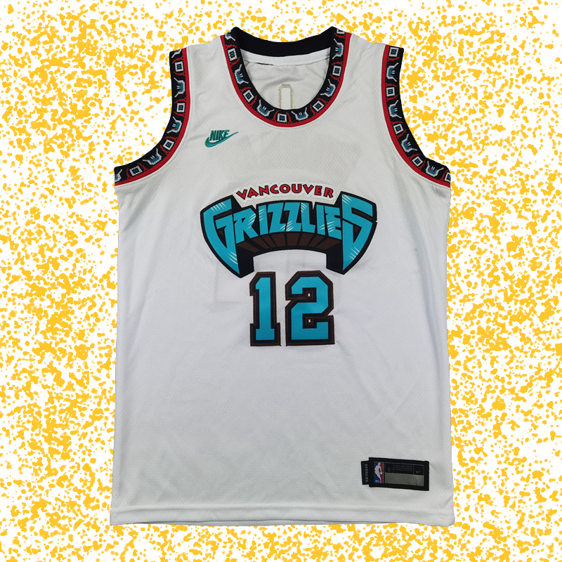 Grizzlies #12 Morant White Classic Edition T-Shirt