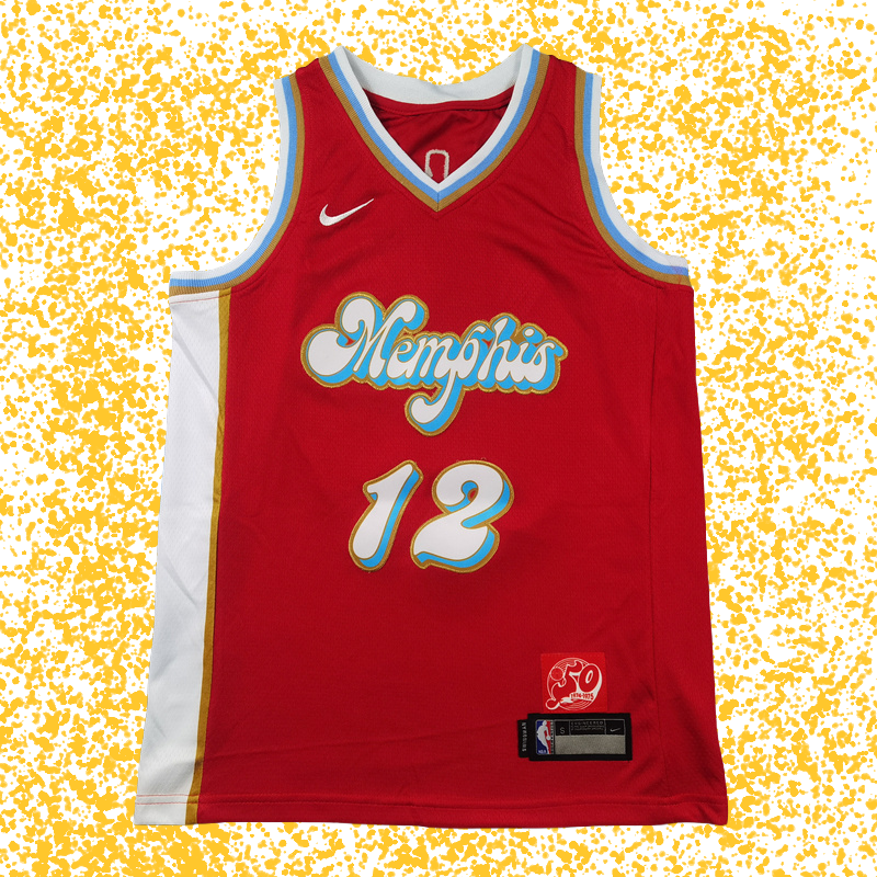 Grizzlies #12 Morant Red City Edition T-Shirt