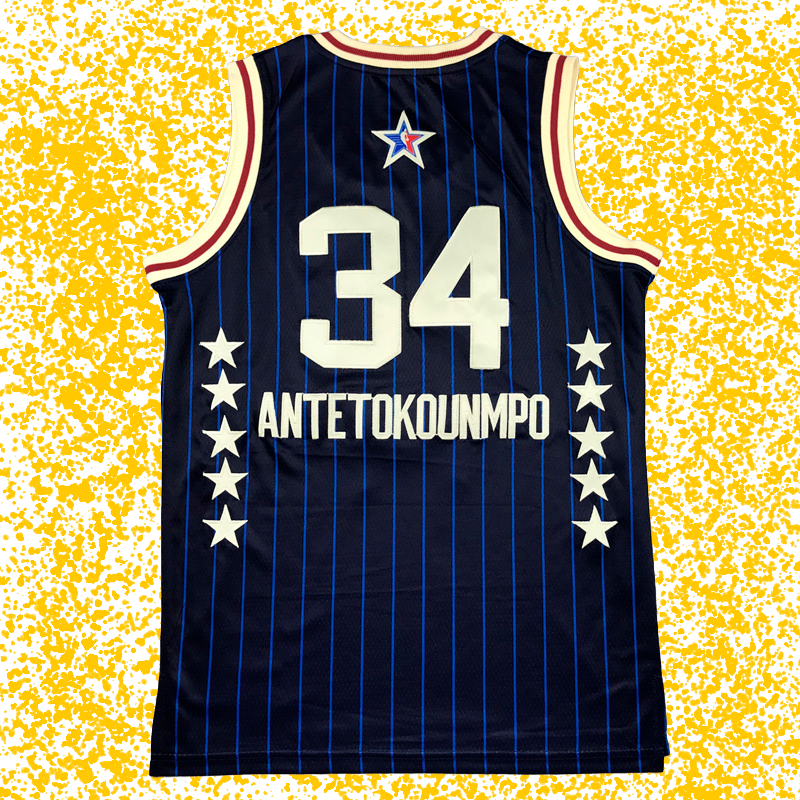 NBA All-Star 2024 #34 Antetokounmpo Blue Edition T-Shirt