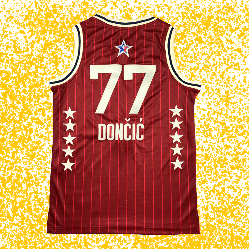 NBA All-Star 2024 #77 Dončić Red Edition T-Shirt