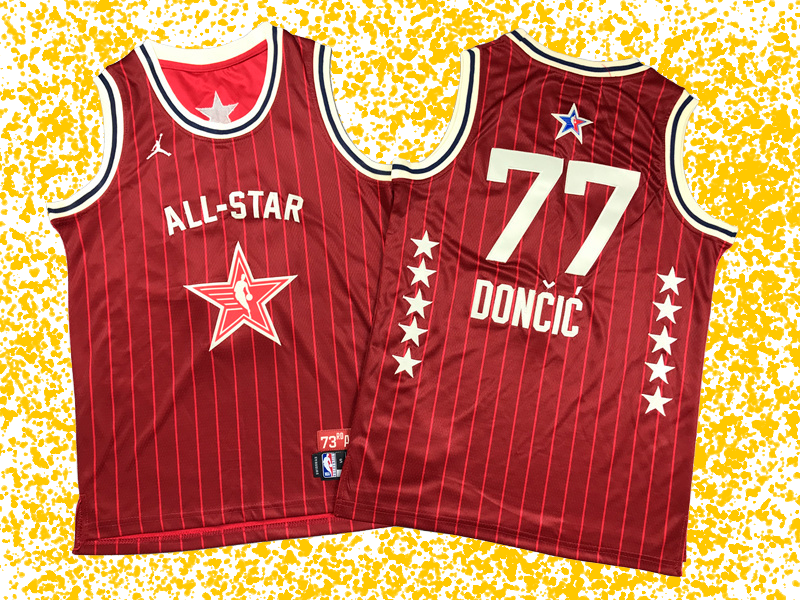 NBA All-Star 2024 #77 Dončić Red Edition T-Shirt