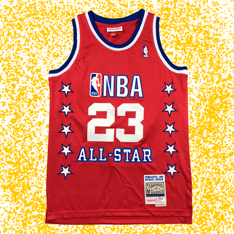 NBA All-Star 1989 #23 Jordan Red Classic Edition T-Shirt