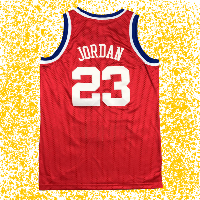 NBA All-Star 1989 #23 Jordan Red Classic Edition T-Shirt