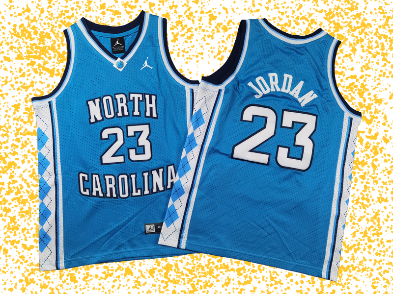 North Carolina #23 Jordan Blue Icon Edition T-Shirt